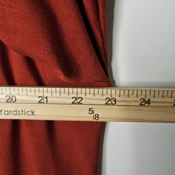 Ruby Rd Petite Studded Trim Blouse Rust Red Swing Top Large Petite Casual - Picture 11 of 11